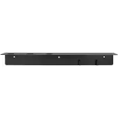 Meraki plank met flessenhanger en haak Geborstelde zwarte afwerking