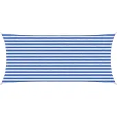 Syfax Zonneschaduwzeil Blauw en Wit 2 x 4 m HDPE