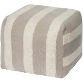 Broste Copenhagen Sigrid poef grijs/beige