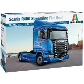 Italeri Modelbouwpakket Vrachtwagens - 3947 Scania R400 Streamline Flat Roof Plastic - 1:24 - Modelbouw