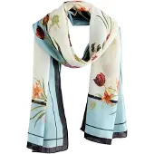 Ted Baker Sjaal marine / lichtblauw / knalrood / wit