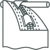 Elbersdrucke Gordijn met verborgen lussen Juli 255x140 cm wit