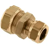 Bonfix Knel messing rechte verloopkoppeling 28 x 22 mm