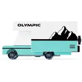 Candylab Toys Candycar World: OLYMPIC RV (WAS35) 10,2x4,8x5,1cm, wooden diecast, in giftbox, 3+