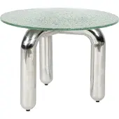 Dutchbone Marly Bijzettafel Glas/Chroom