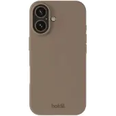 Holdit Silicone Case voor de Apple iPhone 16 - Mocha Brown
