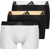 Adidas Underwear Lange onderbroek ' Active Flex Cotton ' lichtgrijs / zwart