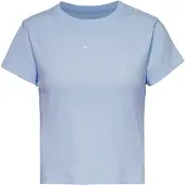 Nike Rib Tight Sportshirt dames Blauw S/36