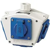 MENNEKES 92602 Stopcontactsplitter Blauw, Wit 1 stuk(s)