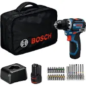 Bosch Gsr 12v-32 + 2 Bat 2.0+ 24 Ac+ Mal Lona Elektrische Schroevendraaier