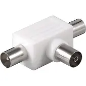 S-Impuls TV splitter met 2 uitgangen (plastic)