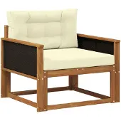 vidaXL Buiten Midden Sofa Naturel