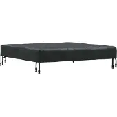 vidaXL Tafel Dekking 102 x 102 x 15 cm Vierkant Waterdicht Zwart
