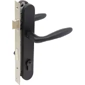 Wovar Inbouw Cilinderslot Zwart RVS Complete Set Ovaal | Per Set