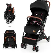 Northix Een inklapbare kinderwagen met verstelbare rugleuning en kap