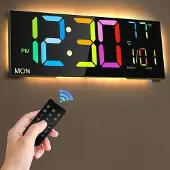 OEM Digitale wandklok met afstandsbediening en wekkerfunctie