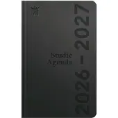 Ryam | Studie agenda DeLuxe | 2026/2027 | Genaaid gebonden | 12 mnd | B6 | Zwart |
