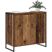 vidaXL Bijzetkast Oud Hout 79 x 36 x 75 cm Bewerkt hout
