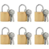 vidaXL U Slot met Sleutels 6 pcs Koper IJzer