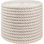vidaXL Jute Touw 12 mm Wit 100% Tossa jute