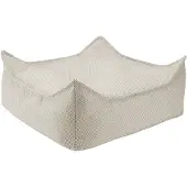 WigiWama Aardekleurige Outdoor Vierkante Ottoman
