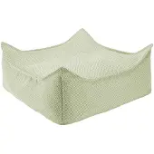 WigiWama Kruidengroene Outdoor Vierkante Ottoman