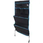 vidaXL Opbergzak met opslag Zwart en Blauw 91 x 47,5 cm oxford