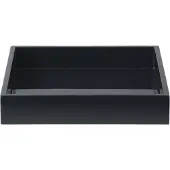 Mojoo Lux gelakt decoratief dienblad 19x19x3,5 cm Black