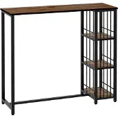 HOMCOM Bartisch mit 3 Ablagefächern 83A-017V00