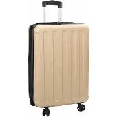 vidaXL Koffer met slot champagne 43 x 27 x 66 cm ABS Kunststof