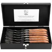 Laguiole Vork Luxury Line Pakka Rose (6-Delig)