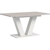 Xonox Eettafel Motion | uitschuifbaar | V-poten | wit / kasjmier | 150(190)x90