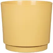 Garden ID – PLANO – Cache-pot rond – 25 cm – Jaune
