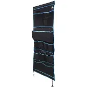 vidaXL Opbergzak met opslag Zwart en Blauw 161 x 58,5 cm oxford