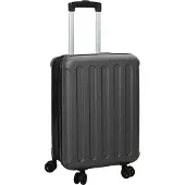vidaXL Koffer met slot Donkergrijs 34 x 23 x 55.5 cm ABS Kunststof