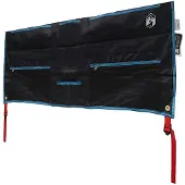 vidaXL Opbergzak met opslag Zwart en Blauw 98 x 47 cm oxford