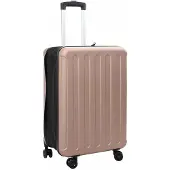 vidaXL Koffer met slot Roségoud 43 x 27 x 66 cm ABS Kunststof