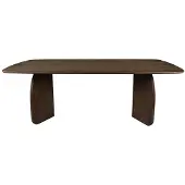 Natur24 - Trevor eettafel Deens ovaal 220 cm - donkerbruin