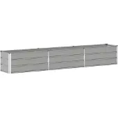 vidaXL Plantenbak Lichtgrijs 290 x 50 x 45 cm Gegevens staal