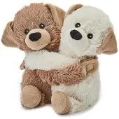 Warmies Magnetronknuffel Puppies Bruin bruin Pluche Kersenpitkussen