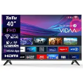 Tutu VIDAA TV - LED Full HD - 40 inch/102 cm - Frameless Design - Tripple Tuner DVB-T/T2/S/S2/C - HDMI x3, USB x2, CI+ - Streaming apps - In Eindhoven geassembleerd - TUV40FQ1