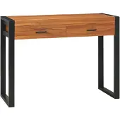 Prolenta Maison Exclusive - Bureau met 2 lades, 100x40x75 cm, teakhout