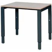 Schaffenburg Verstelbaar Bureau - Domino 80x60 Havana Kersen - zwart frame