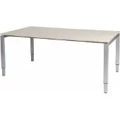 Schaffenburg Vergadertafel Domino - 180x100 Eiken - alu frame