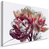 Karo-art Schilderij - Boeket kleurrijke bloemen, premium print
