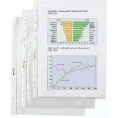 Rexel documenthoezen A4 transparant, geperforeerd, 100 stuks
