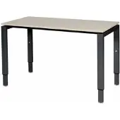 Schaffenburg Verstelbaar Bureau - Domino 120x60 Eiken - zwart frame