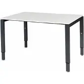 Schaffenburg Verstelbaar Bureau - Domino 120x80 grijs - zwart frame