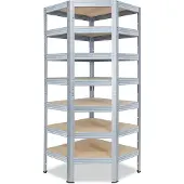 Shelfplaza PRO hoekstelling - 230x60x30 cm - verzinkt - 7 planken
