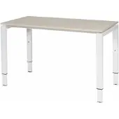 Schaffenburg Verstelbaar Bureau - Domino 120x60 robson - wit frame